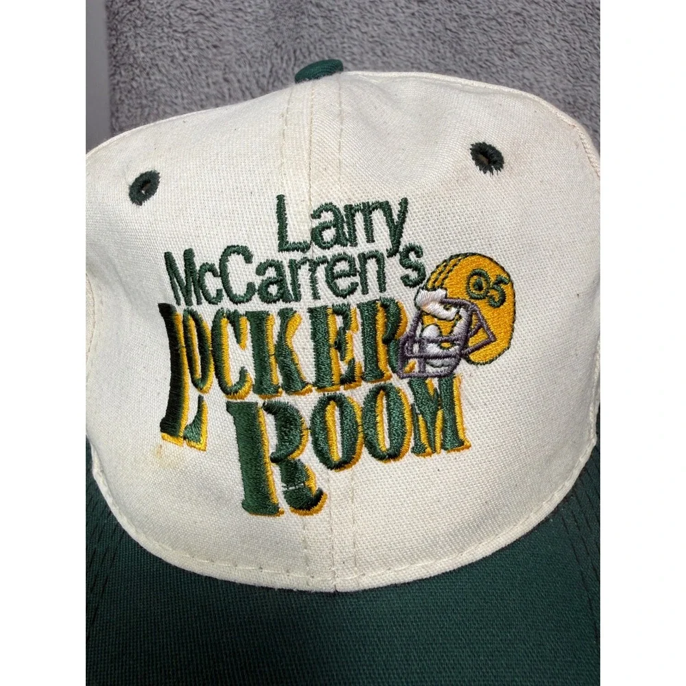 Vtg Green Bay Packers Snapback Hat Lot Mens NFL WFRV WLUK Lindy Infante McCarren